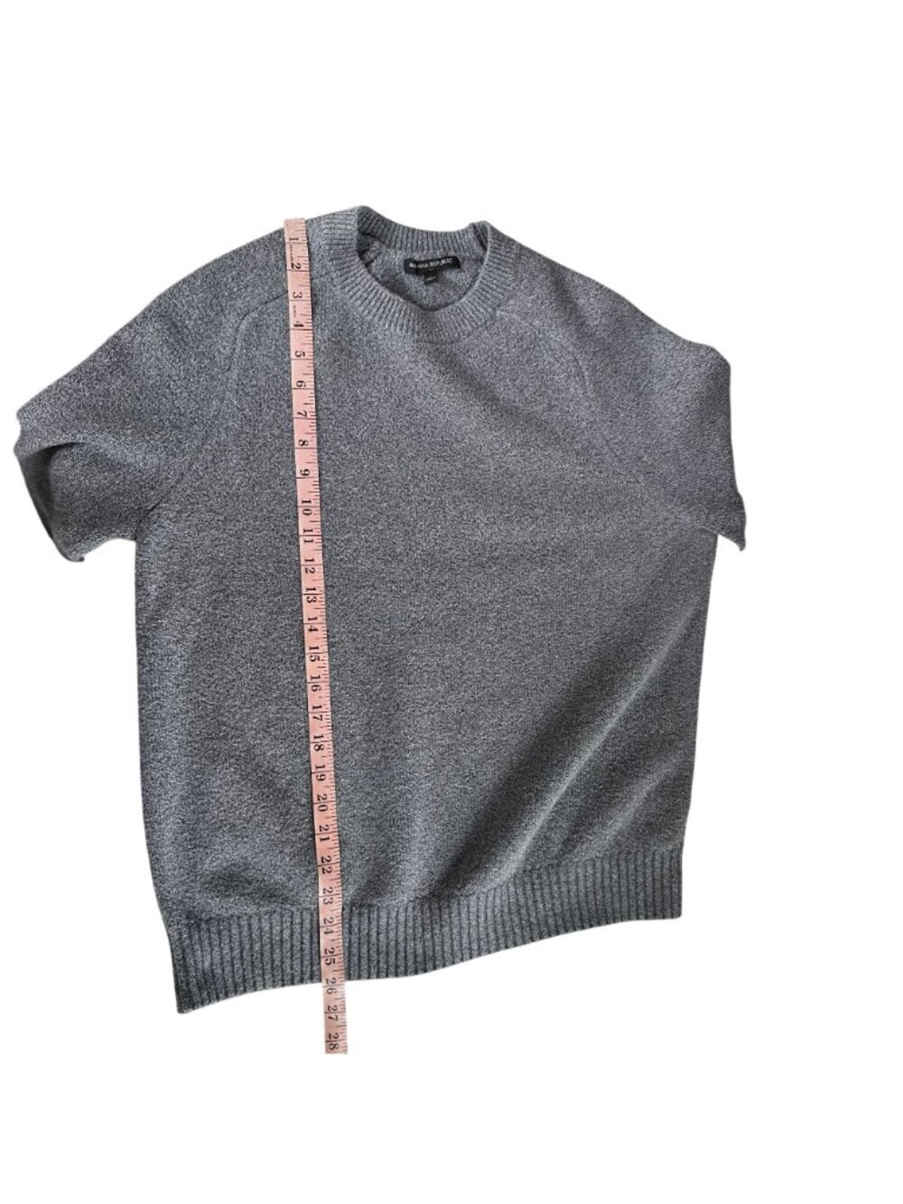 Banana Republic Pullover Sweater Gray Green Cotton Blend Long Sleeve Men Medium - Picture 7 of 7